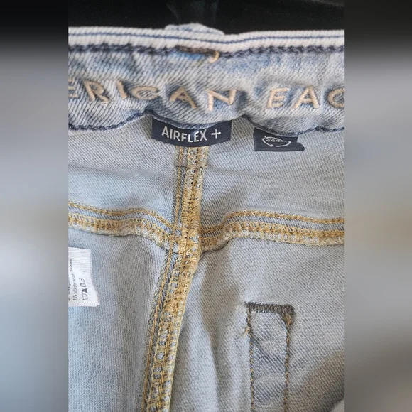 Set of 2 American Eagle Outfitters Light Blue Straight Leg Jeans - Picture 5 of 6